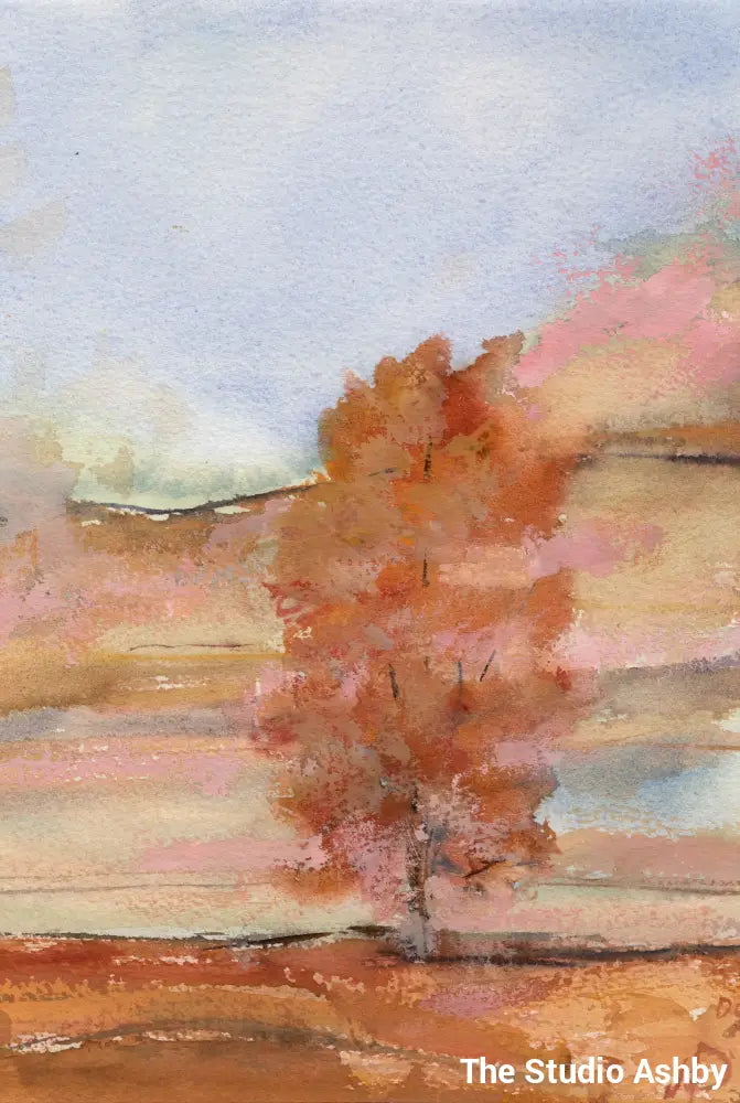 Lone Tree In Autumn