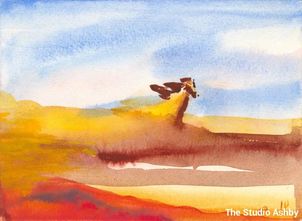 Magic Horse In Clouds